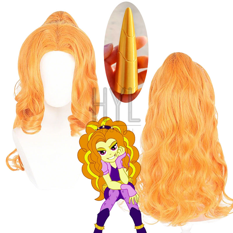 Women'S Yellow Accessories - Anime Pony Adagio Dazzle Cosplay Pruik