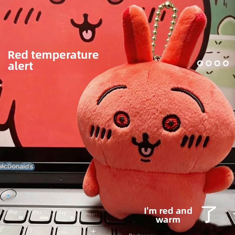 Women'S Keychain Accessories - jiyi Usagi Red Face Angry Pluche