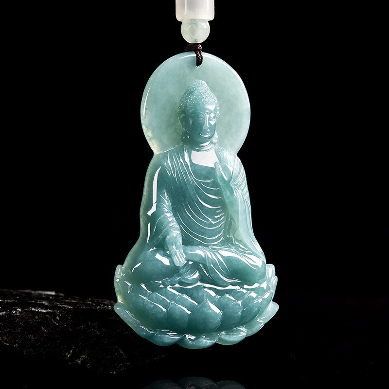 Accessories Woman - Natuurlijke Birmese Jadeïet Boeddha hanger ketting