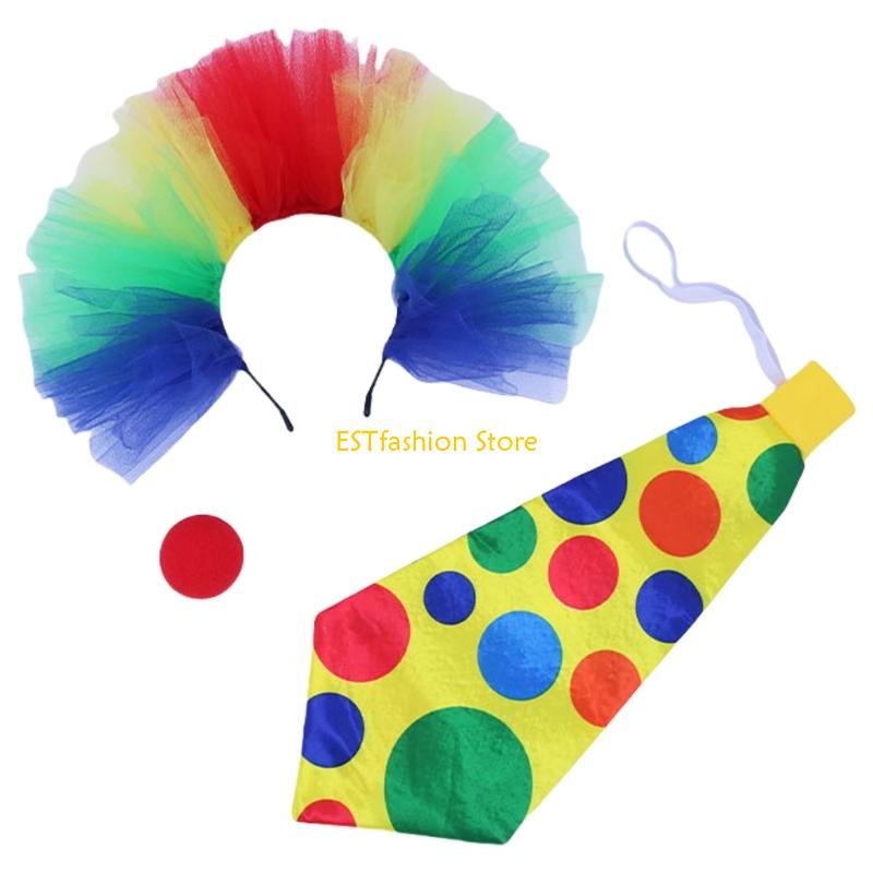 Women Accessories Description - Y5GC Clown Outfit Clown Neus Regenboog