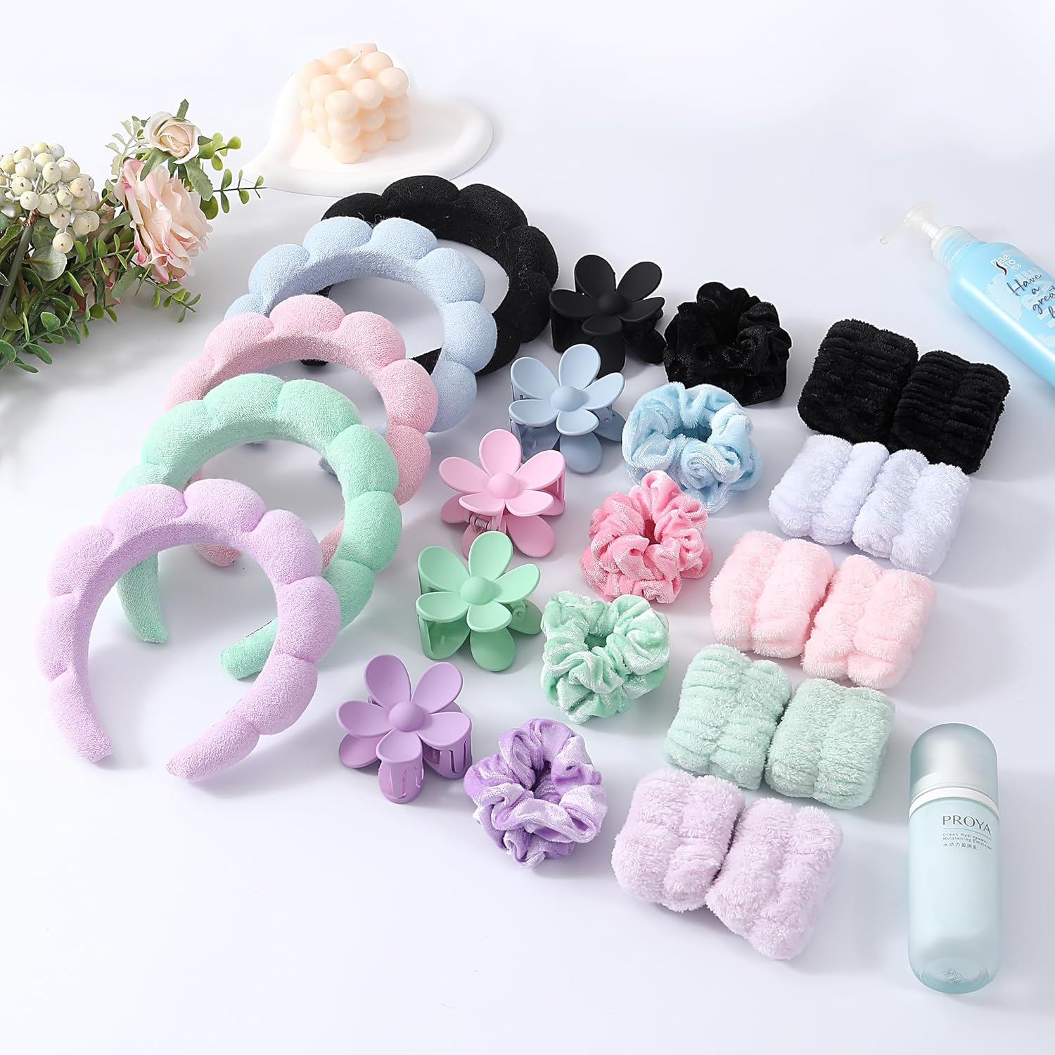 Women Accessories Combo Gift - 6 stks Hoofdbanden Polsband Set voor