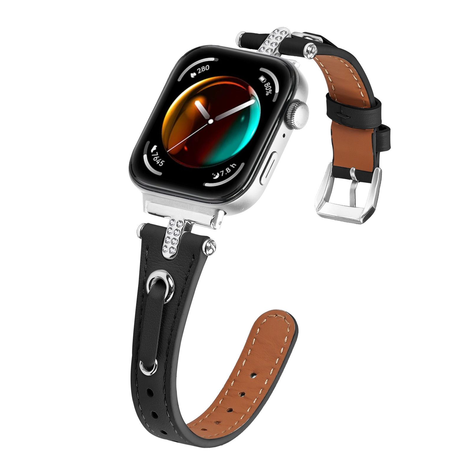 Women Accessories In English - Leren band voor Huawei Watch Fit