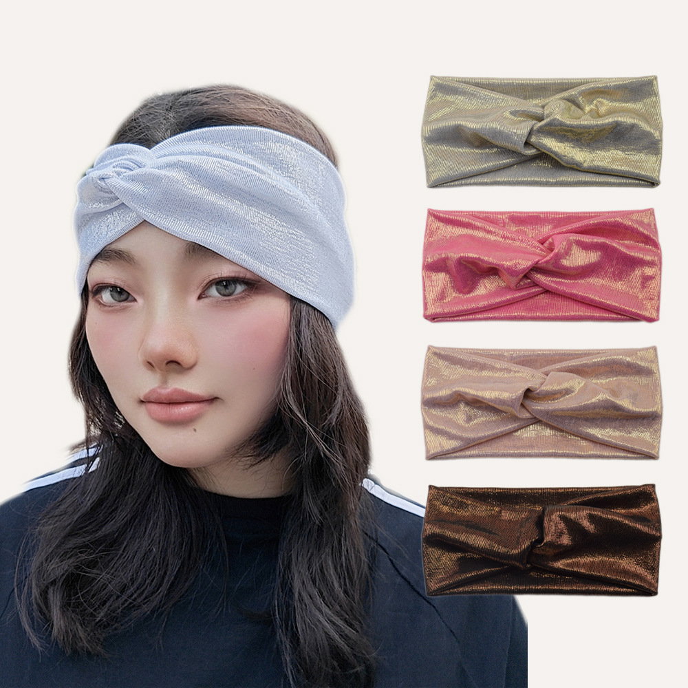 Women'S Yoga Accessories - Tulbandhoofdbanden Zachte twisthoofdbanden Headwraps Rekbare antisliphoofdband