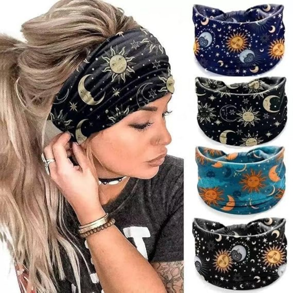 Women'S Yoga Accessories - 4 stuks brede hoofdbanden voor vrouwen,