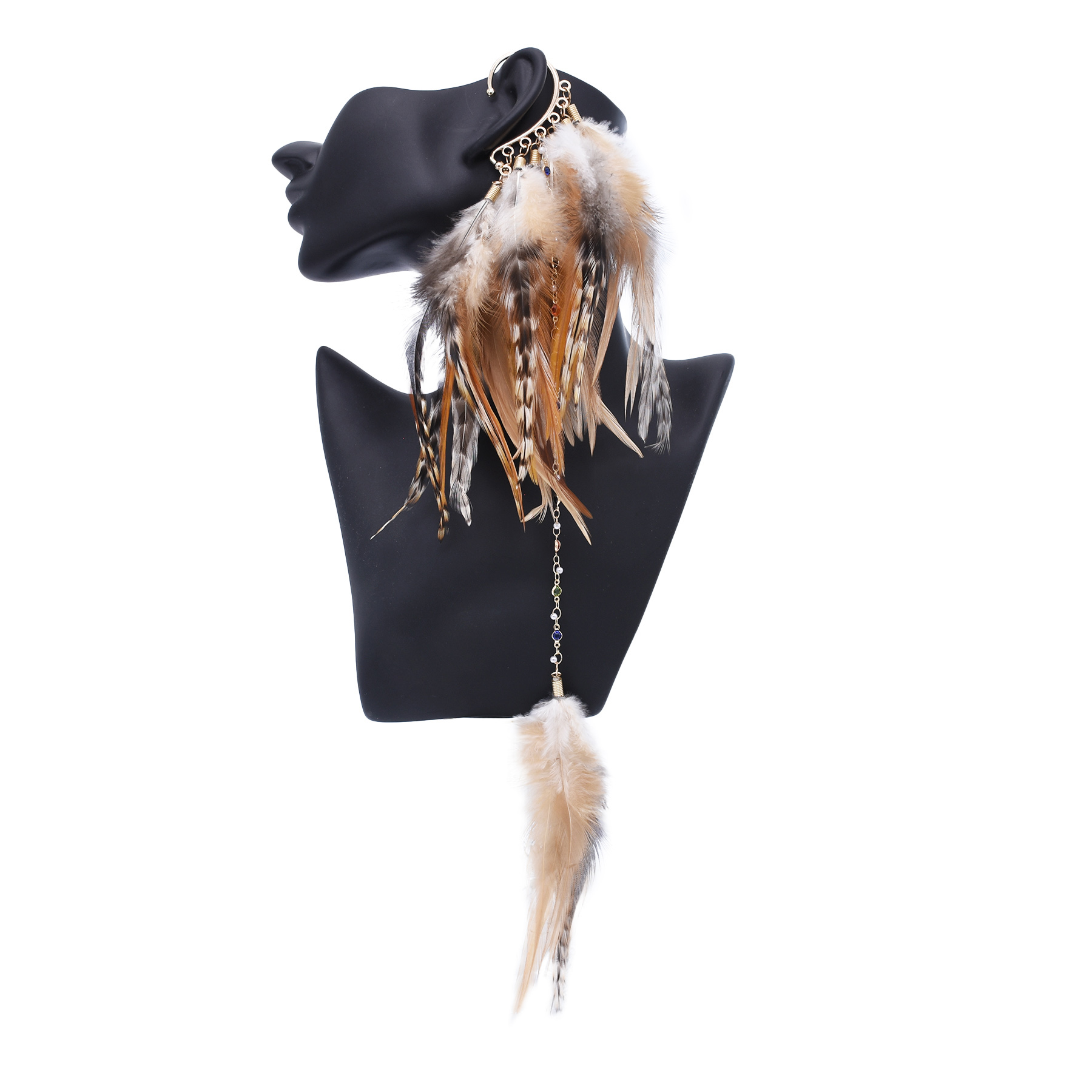 Women Accessories India - Boheemse Etnische Stijl Feather Drop Oorbellen