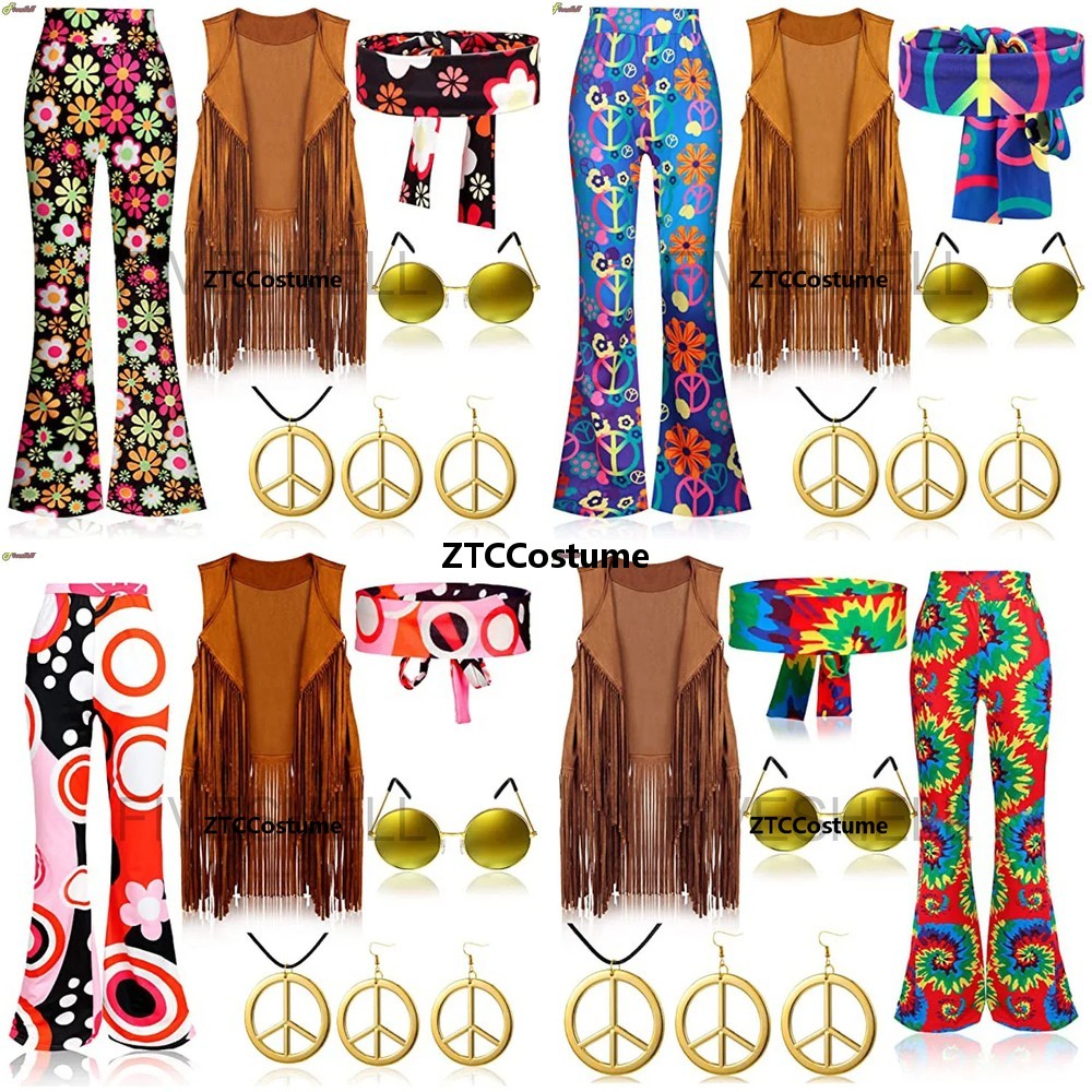 Women'S Accessories In The 60S - Hippiekostuum Dames jaren 60 jaren 70
