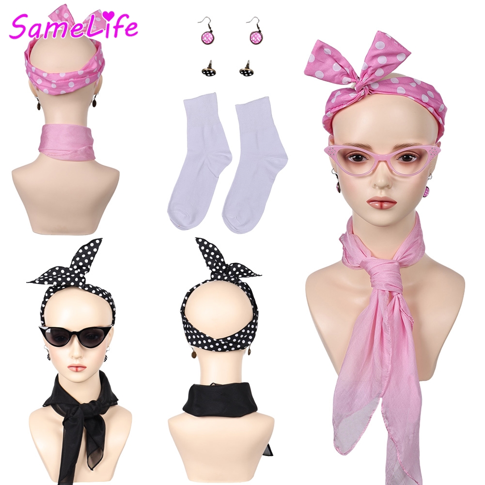 Women'S Accessories In The 1950S - Film Grease Jaren 1950 Roze Dames