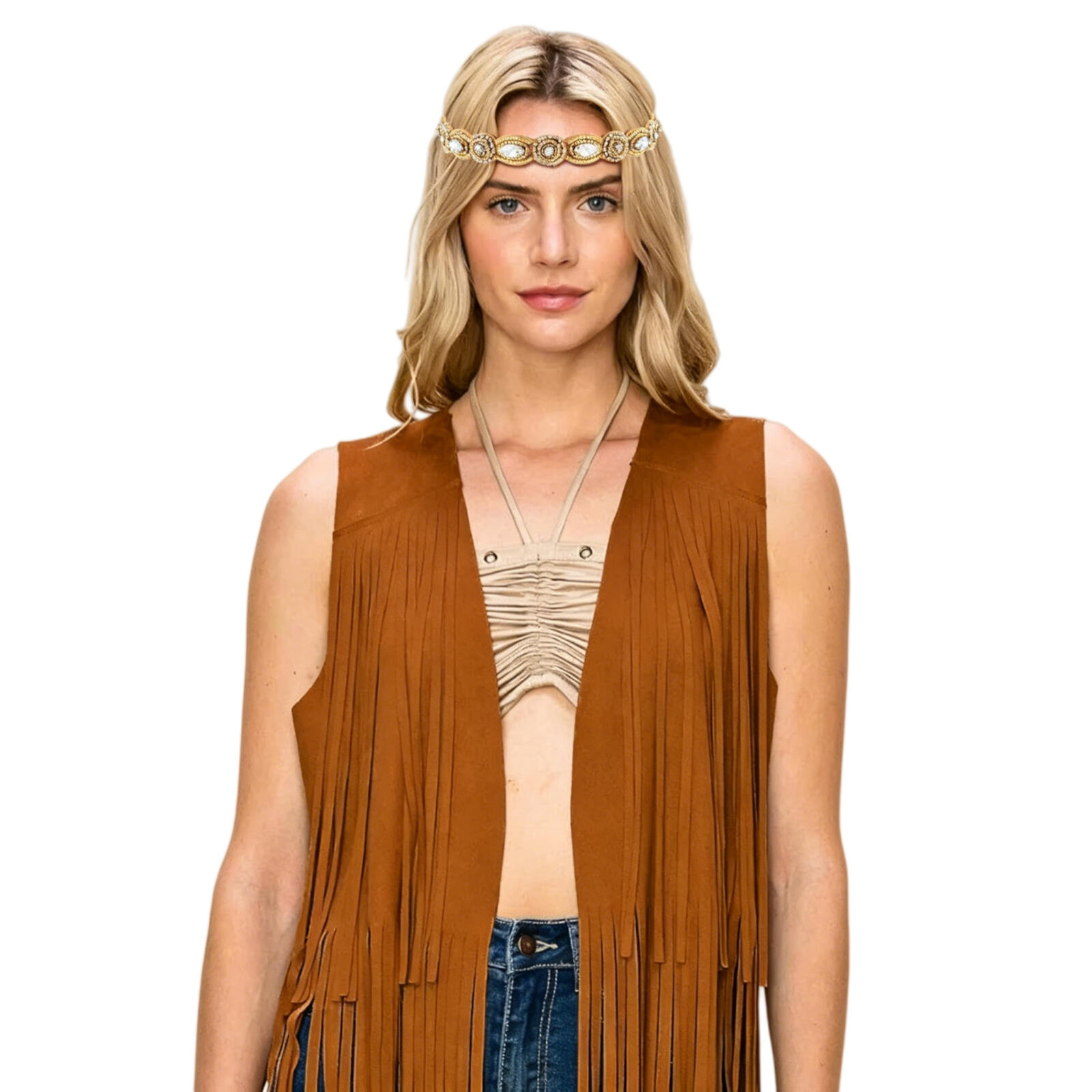 Women'S Accessories In The 60S - Vrouwen 70s Hippie Kostuum Accessoireset 60s