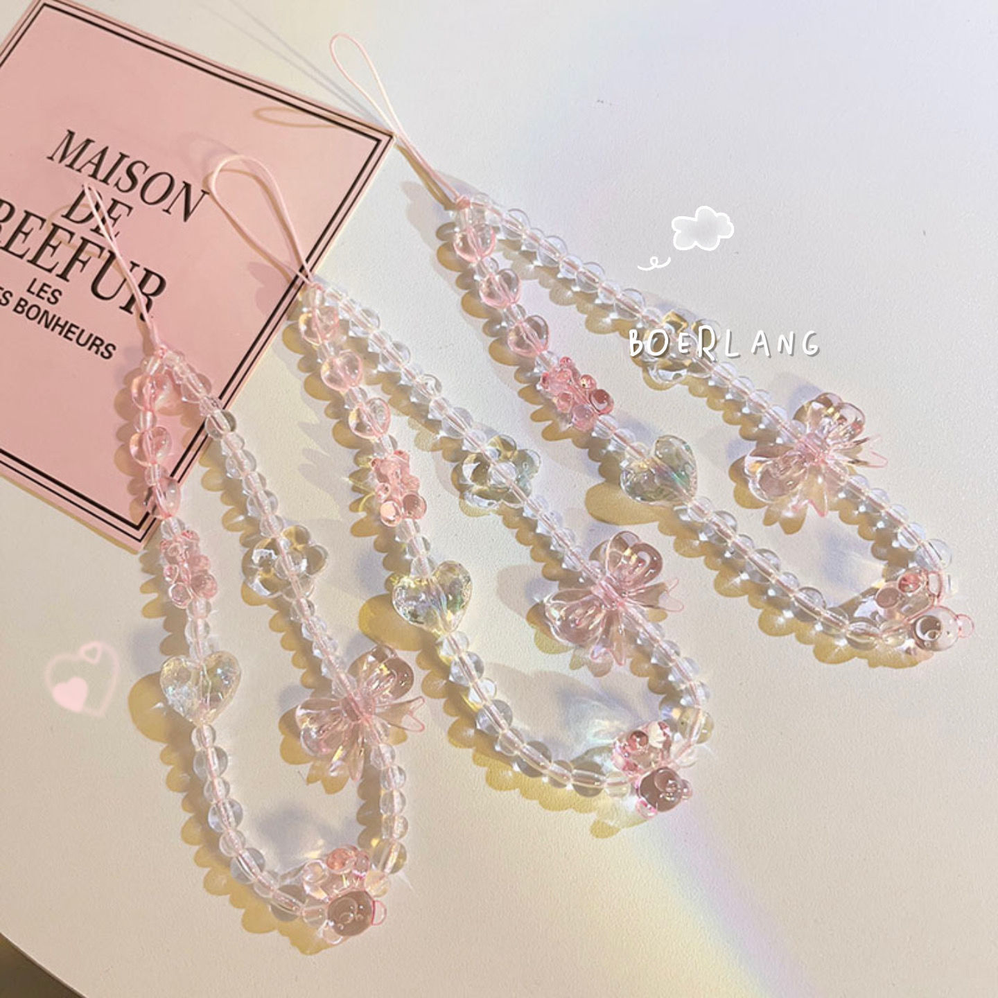 Women Accessories Chain - Mobiele telefoonkoordje sleutelhanger vrouw meisje Koreaans