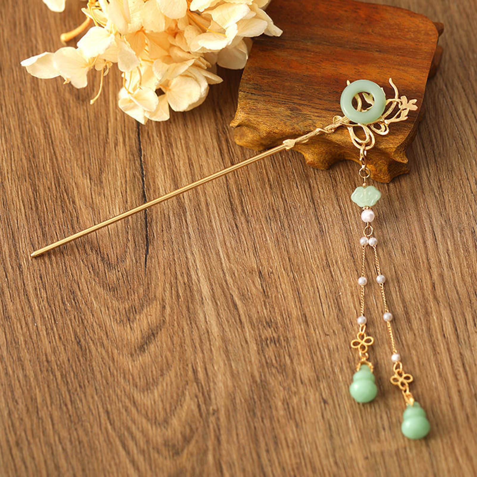 Women Accessories Shop - Chinese Stijl Glazen Haarspeld Voor Vrouwen