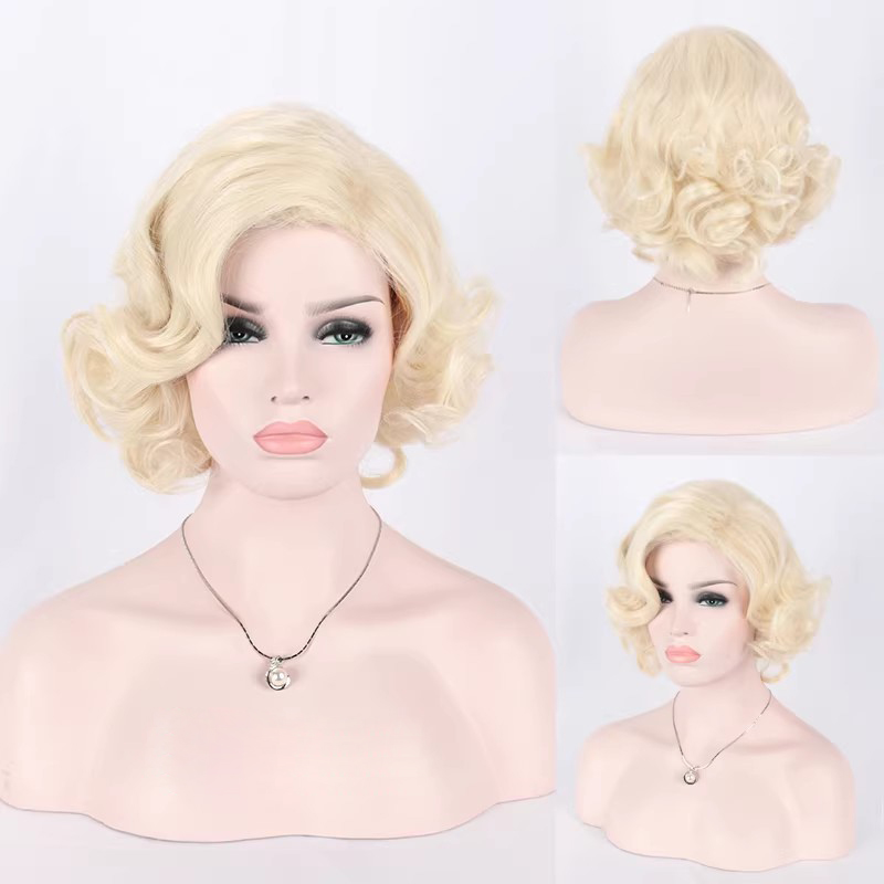 Women'S Accessories In The 1950S - Synthetisch kort krullend haar Blonde gemengde