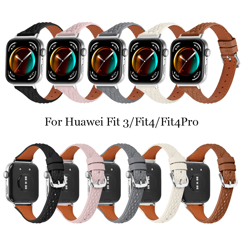Women Accessories In English - Lederen band voor Huawei Horloge Fit