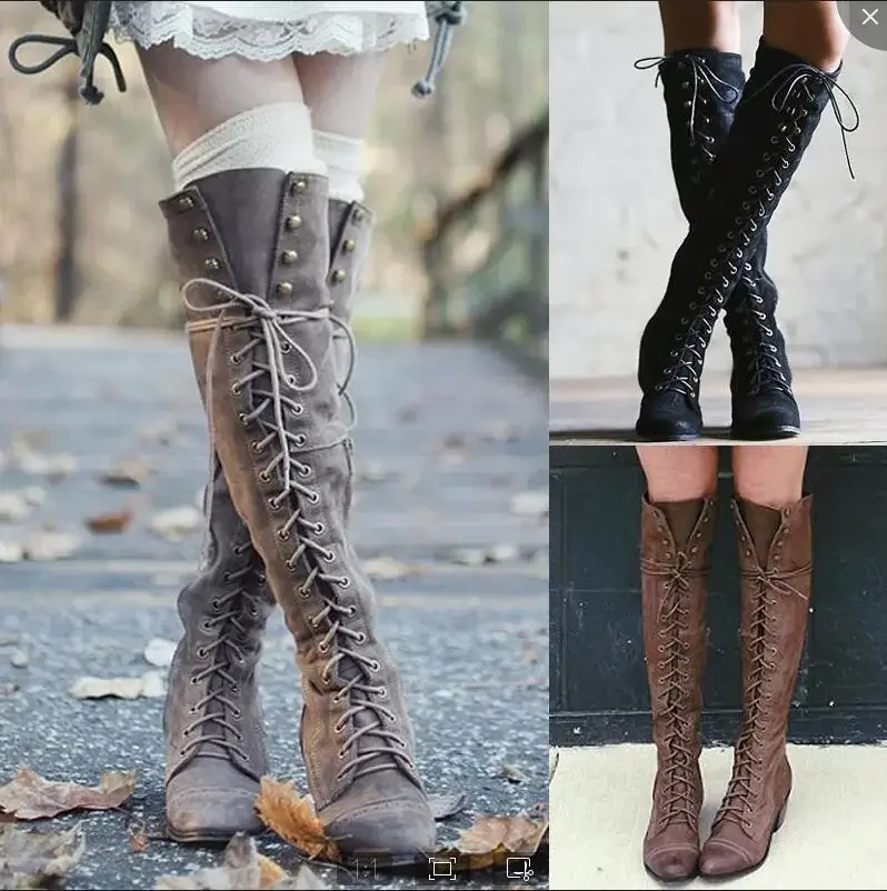 Women Knight Accessories - Middeleeuws kostuum Ridderlaarzen Viking Cosplay Larp
