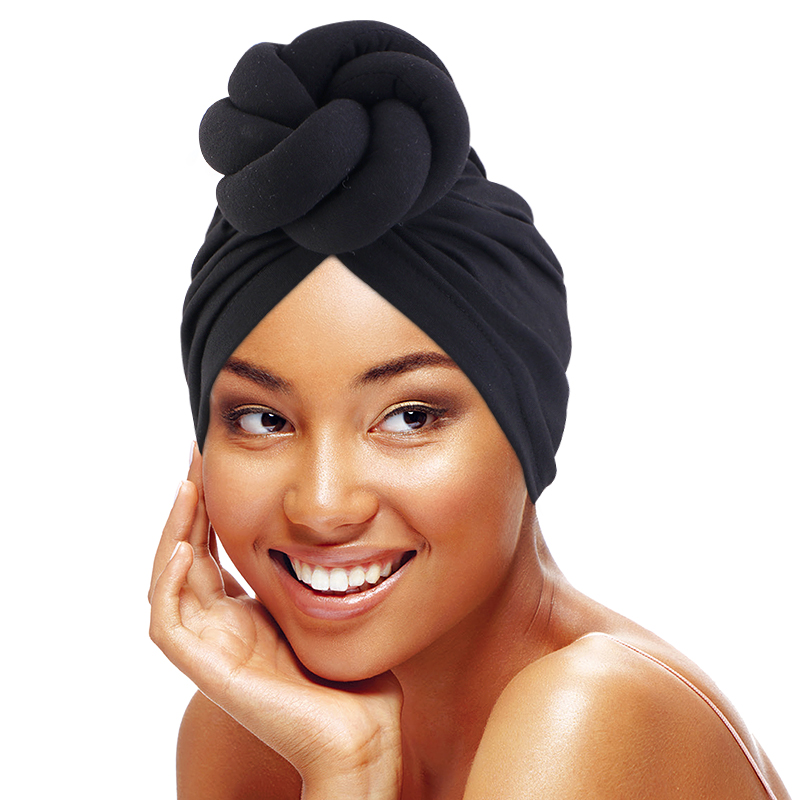 Women Accessories India - Grote Bloem Kabel Geknoopt Tulband Head