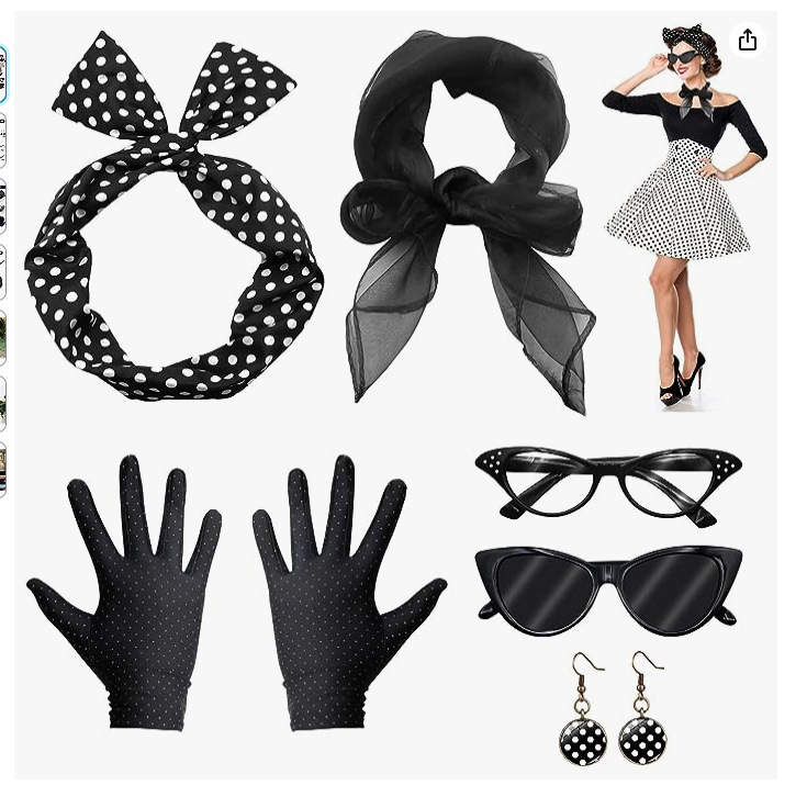 Women'S Accessories In The 1950S - Jaren 50 Disco Kostuum Accessoires 1950S