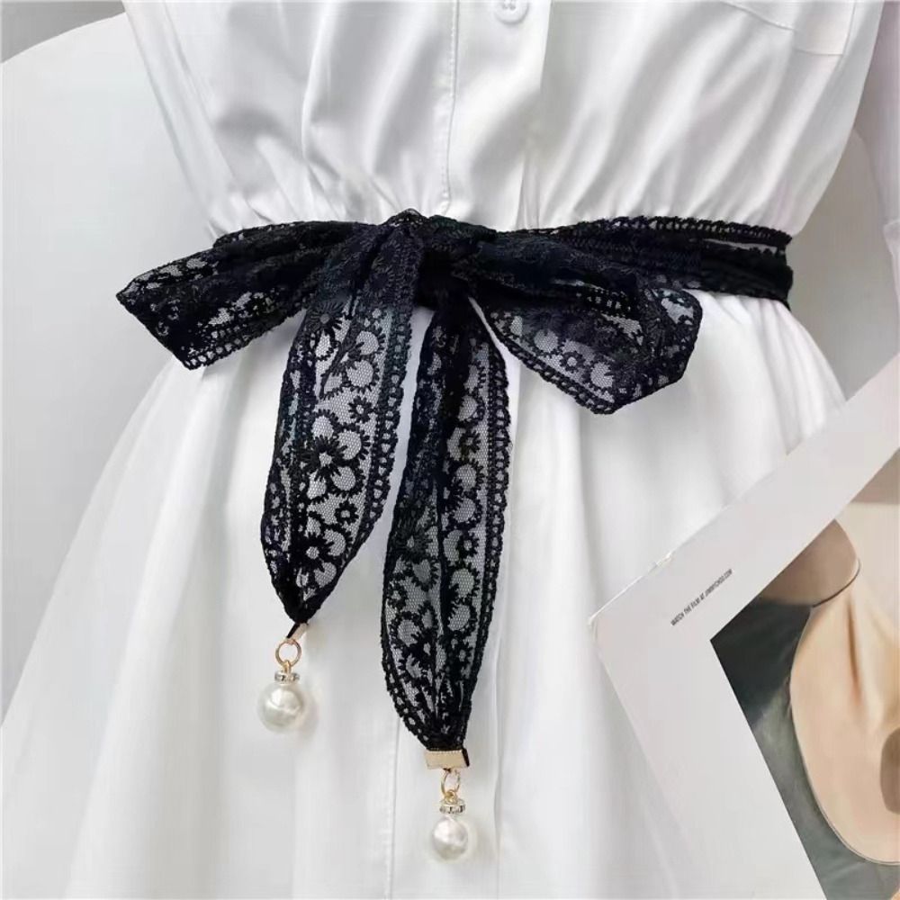Women Accessories Description - Mode Sweet Decoratief Kant Taille Riemen