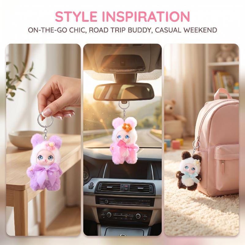 Schattige dierenpluche sleutel - Women'S Keychain Accessories recensie en prijs