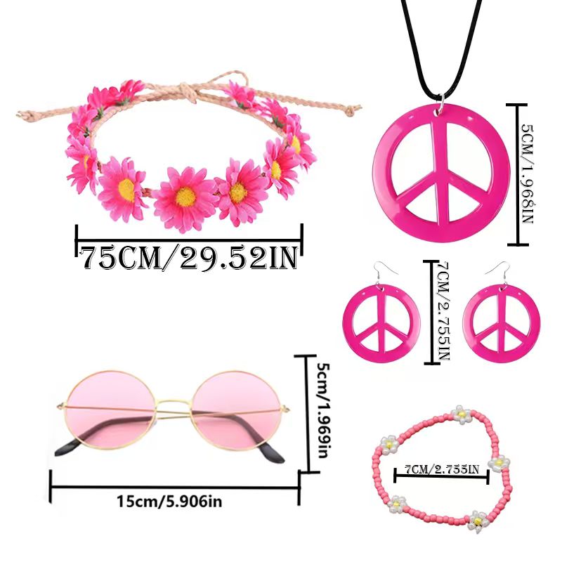 PESENAR Hippie kostuumaccessoi - Women'S Accessories In The 60S recensie en prijs