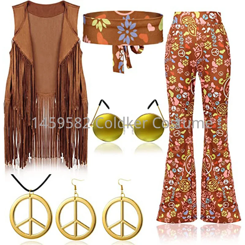 Hippie kostuum vrouwen vrede l - Women'S Accessories In The 60S recensie en prijs