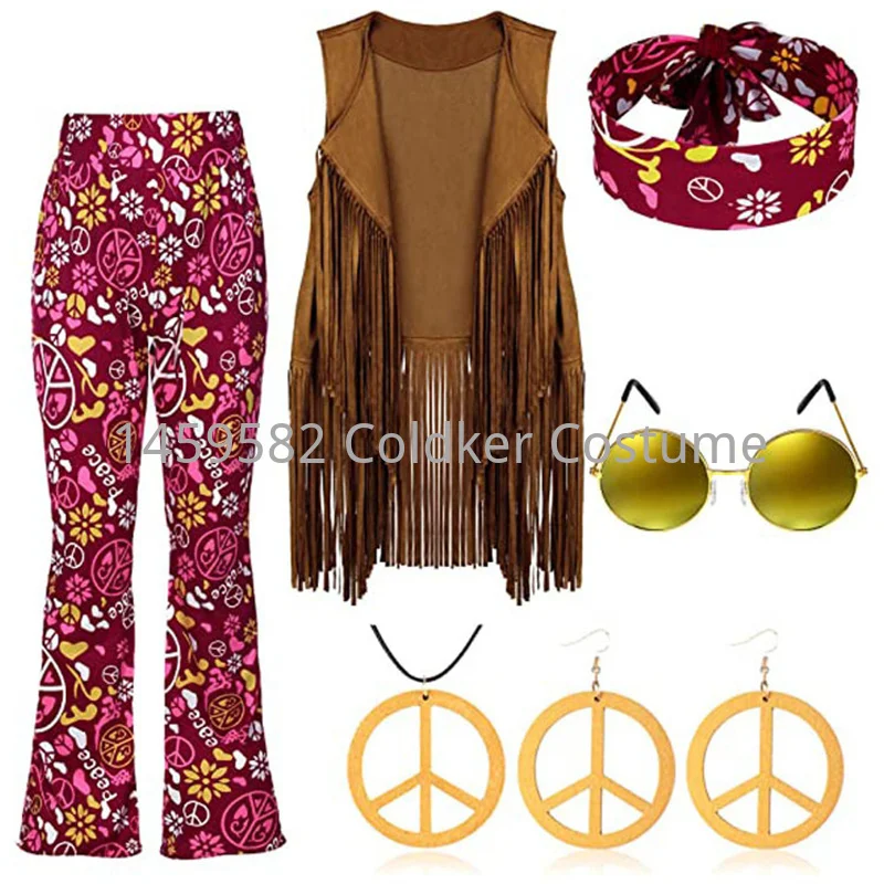 Hippie kostuum vrouwen vrede l - Women'S Accessories In The 60S recensie en prijs