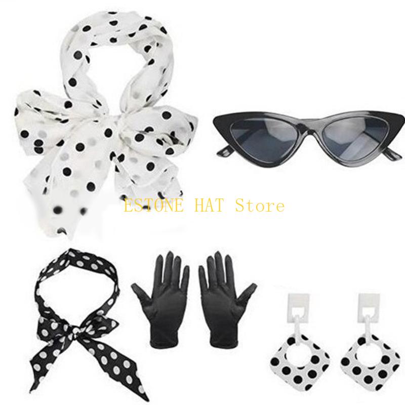 49MF 5-delige Rockabilly-acces - Women'S Accessories In The 1950S recensie en prijs