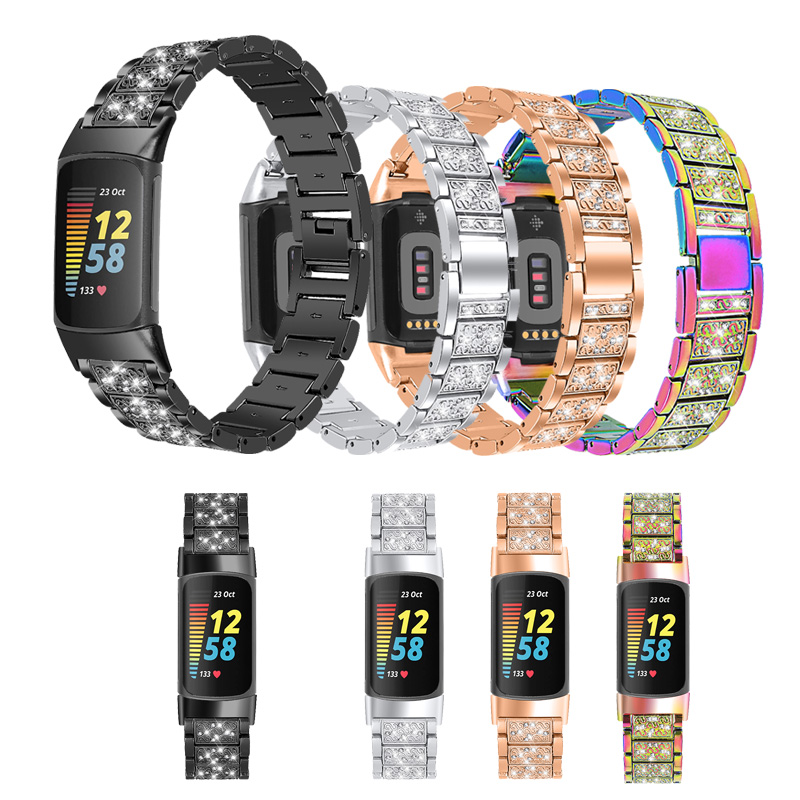 Diamant roestvrijstalen band v - Women Accessories In English recensie en prijs
