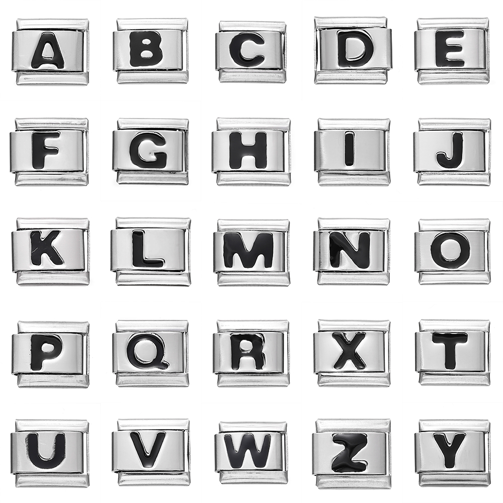 Mode Zwart 26 Engelse Letters  - Women Accessories In English recensie en prijs