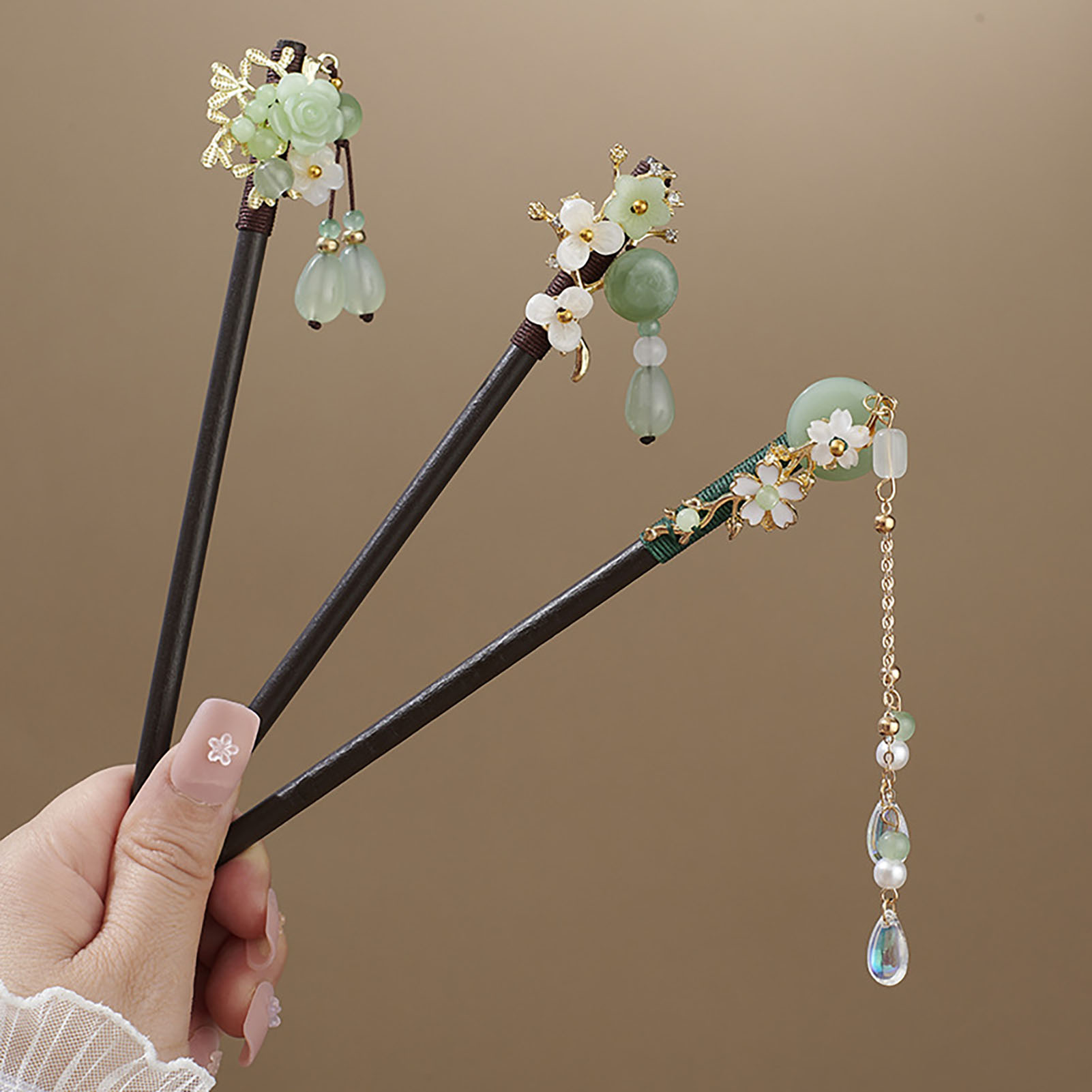 Chinese stijl bloem kwastje ha - Women Accessories Shop recensie en prijs