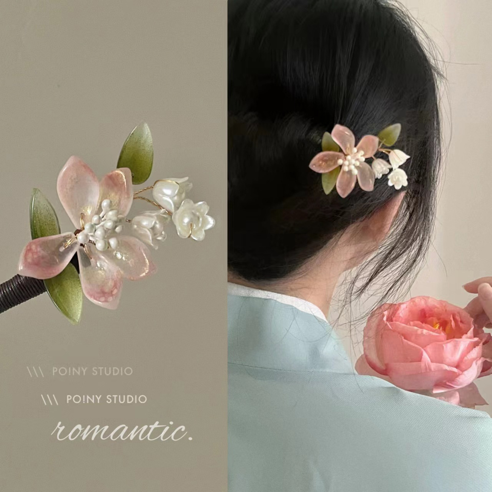 Chinese stijl bloem kwastje ha - Women Accessories Shop recensie en prijs