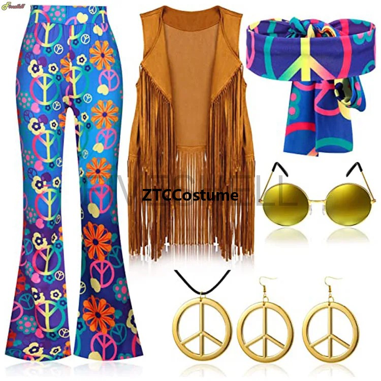 Hippiekostuum Dames jaren 60 j - Women'S Accessories In The 60S recensie en prijs