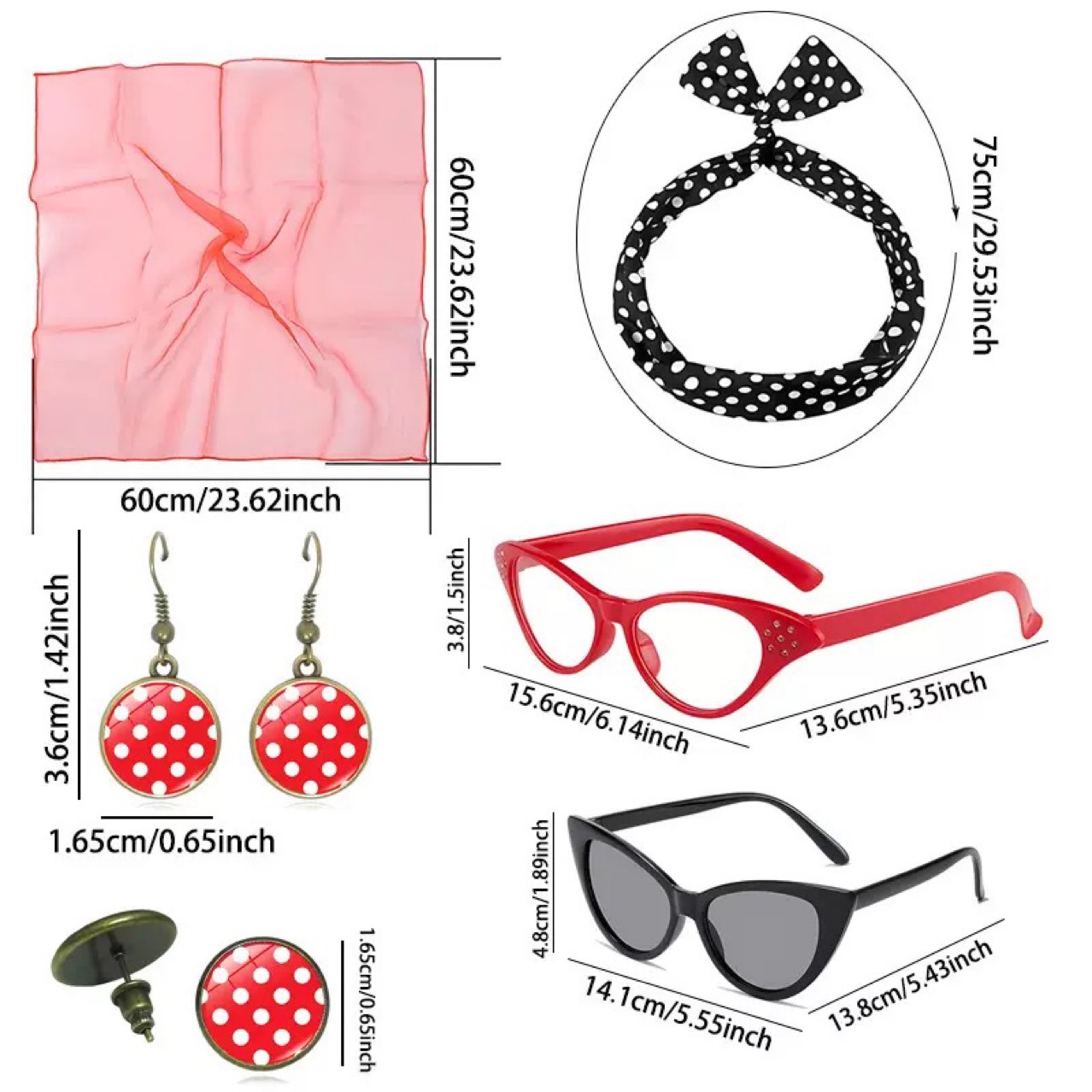 Jaren '50 Retro Party Cosplay  - Women'S Accessories In The 1950S recensie en prijs