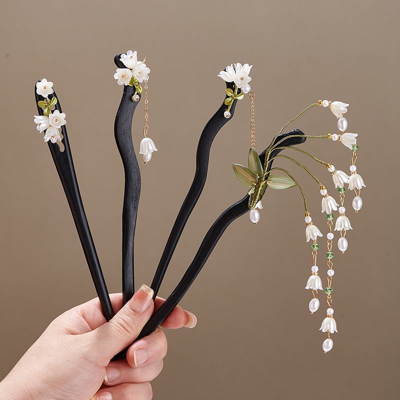 Houten bloem haarspeld Vintage - Women Accessories Shop recensie en prijs