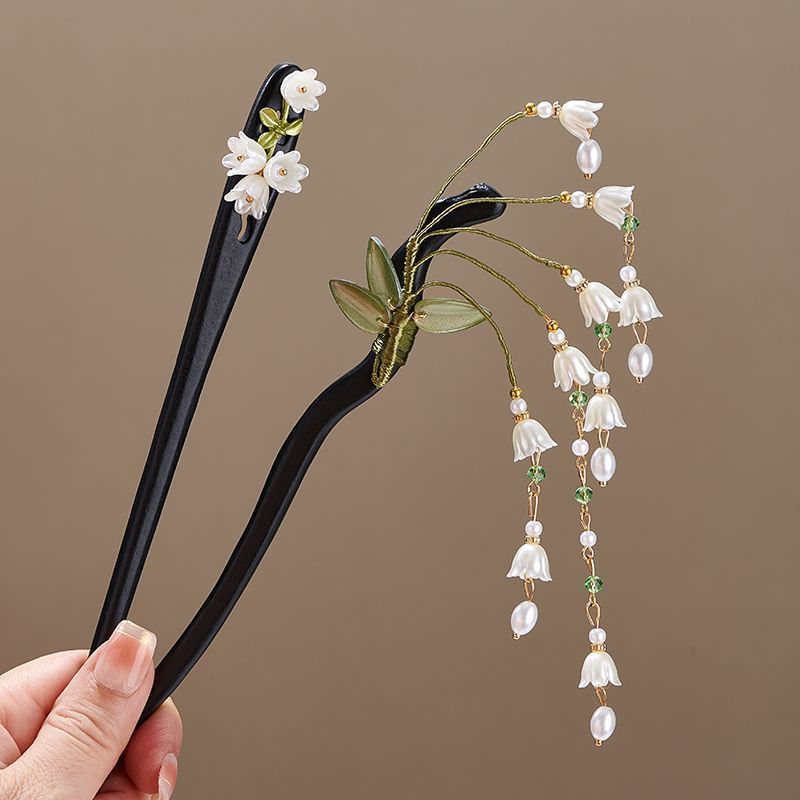 Houten bloem haarspeld Vintage - Women Accessories Shop recensie en prijs