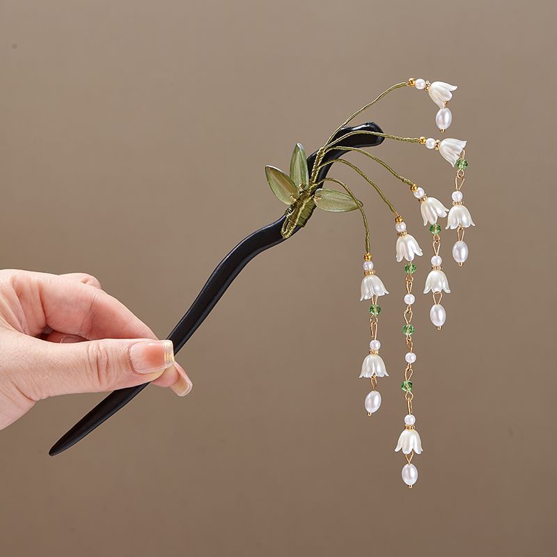Houten bloem haarspeld Vintage - Women Accessories Shop recensie en prijs