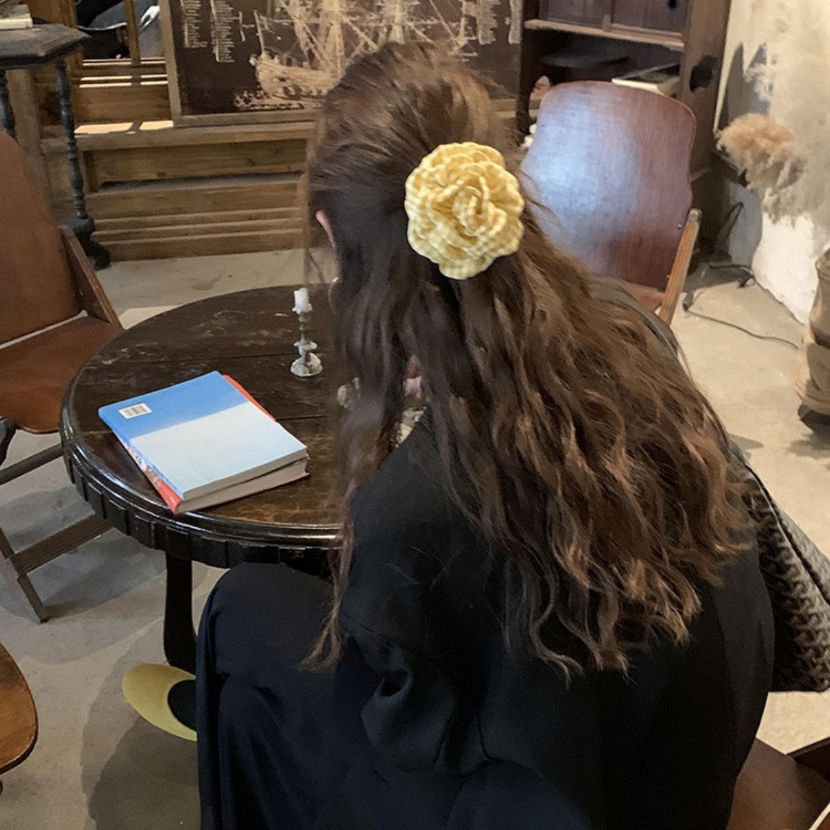 Dames haarklauwclip geruit gee - Women'S Yellow Accessories recensie en prijs