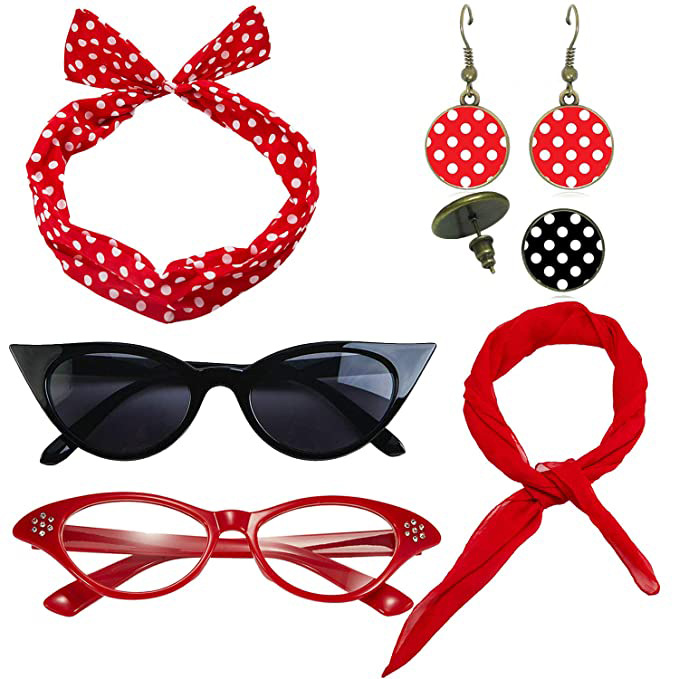 Jaren '50 80 Disco Party Kostu - Women'S Accessories In The 1950S recensie en prijs