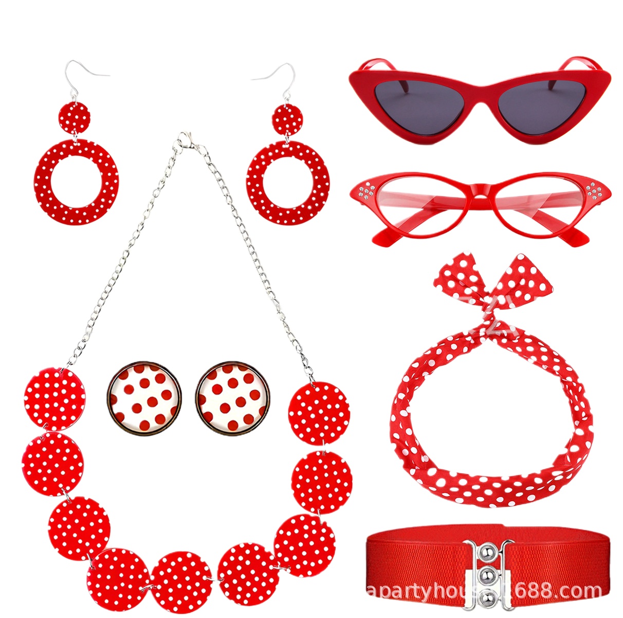 Jaren '50 80 Disco Party Kostu - Women'S Accessories In The 1950S recensie en prijs