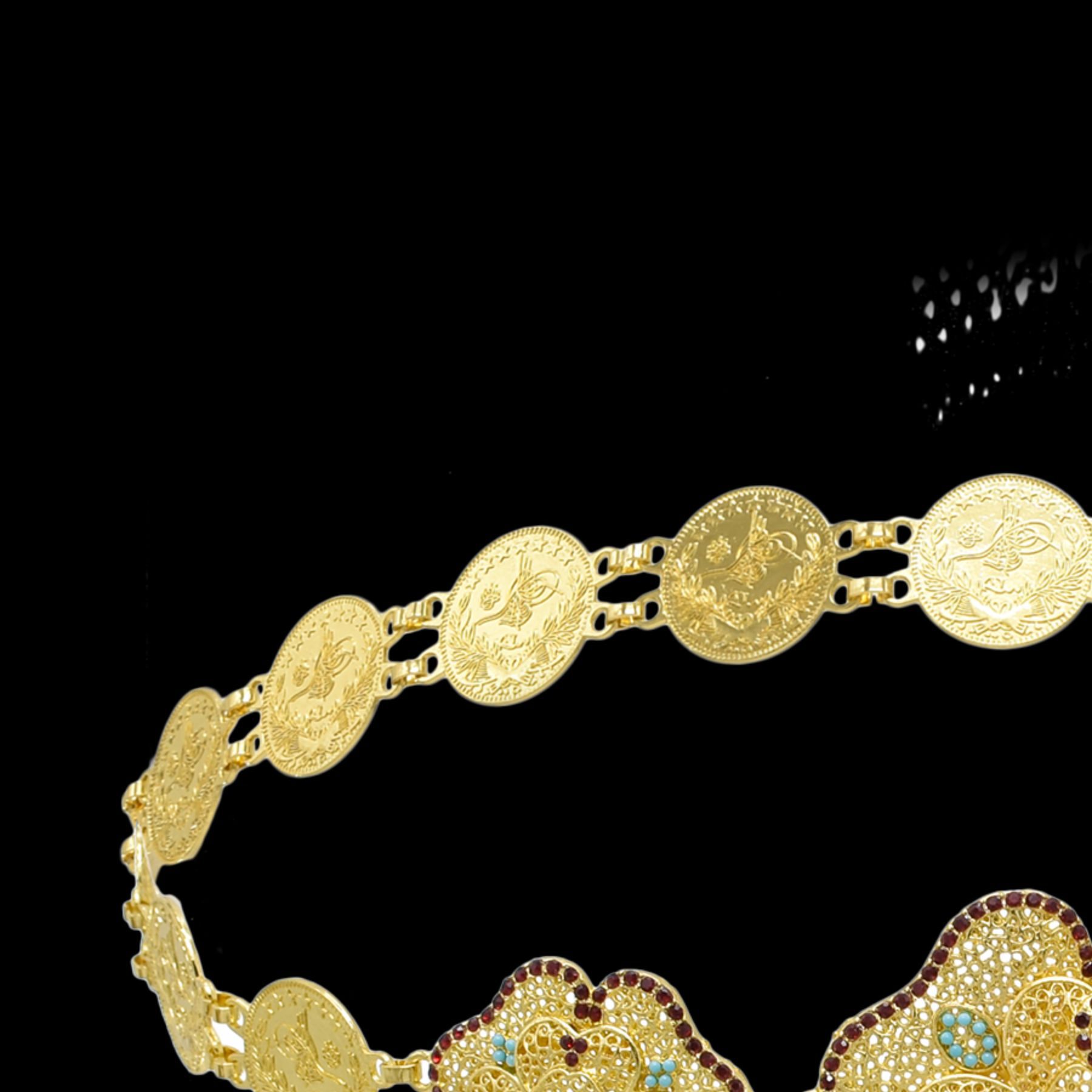 Hol Bloem Munten Ketting Hange - Women Accessories India recensie en prijs
