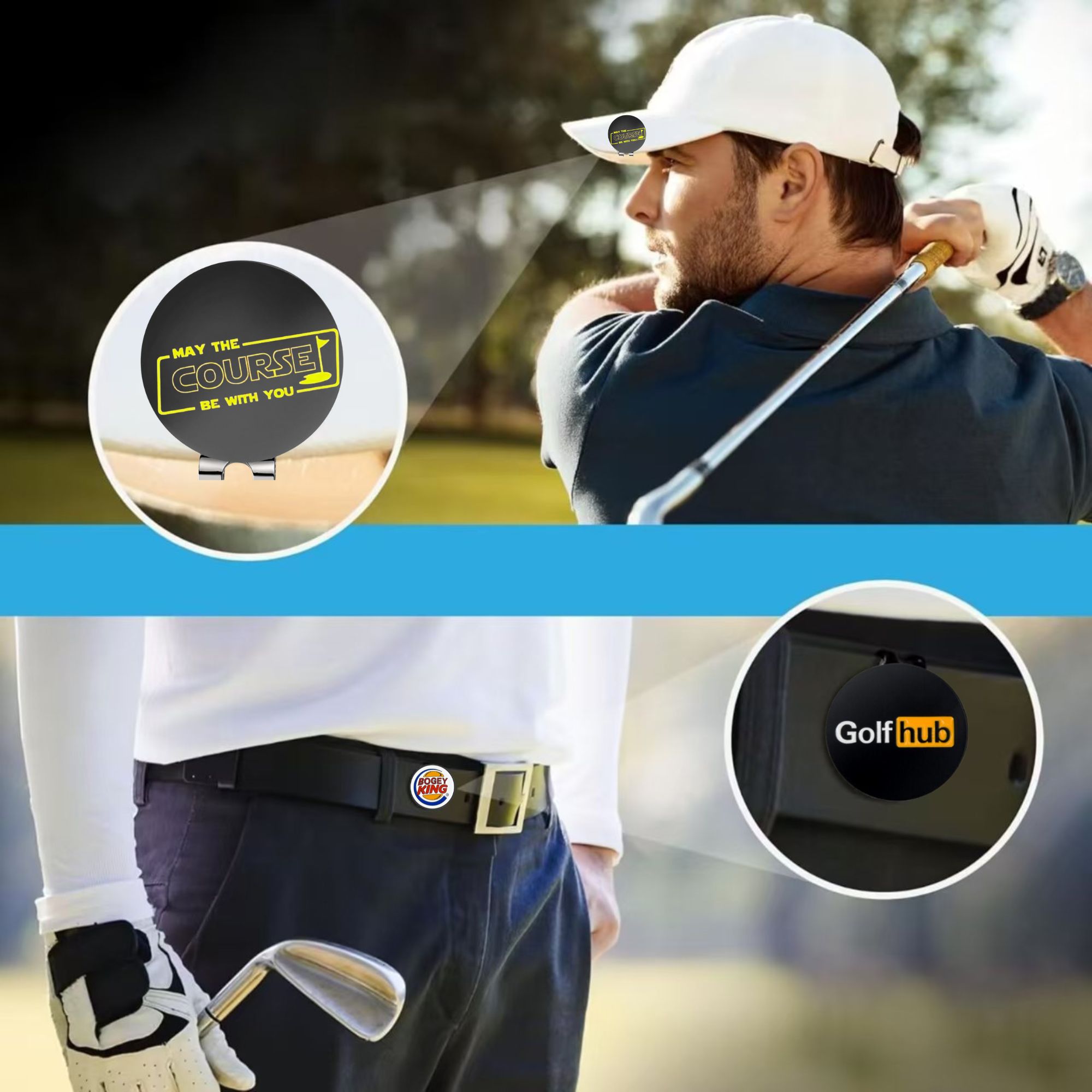 3 stuks grappige golfbalmarker - Women'S Golf Accessories recensie en prijs
