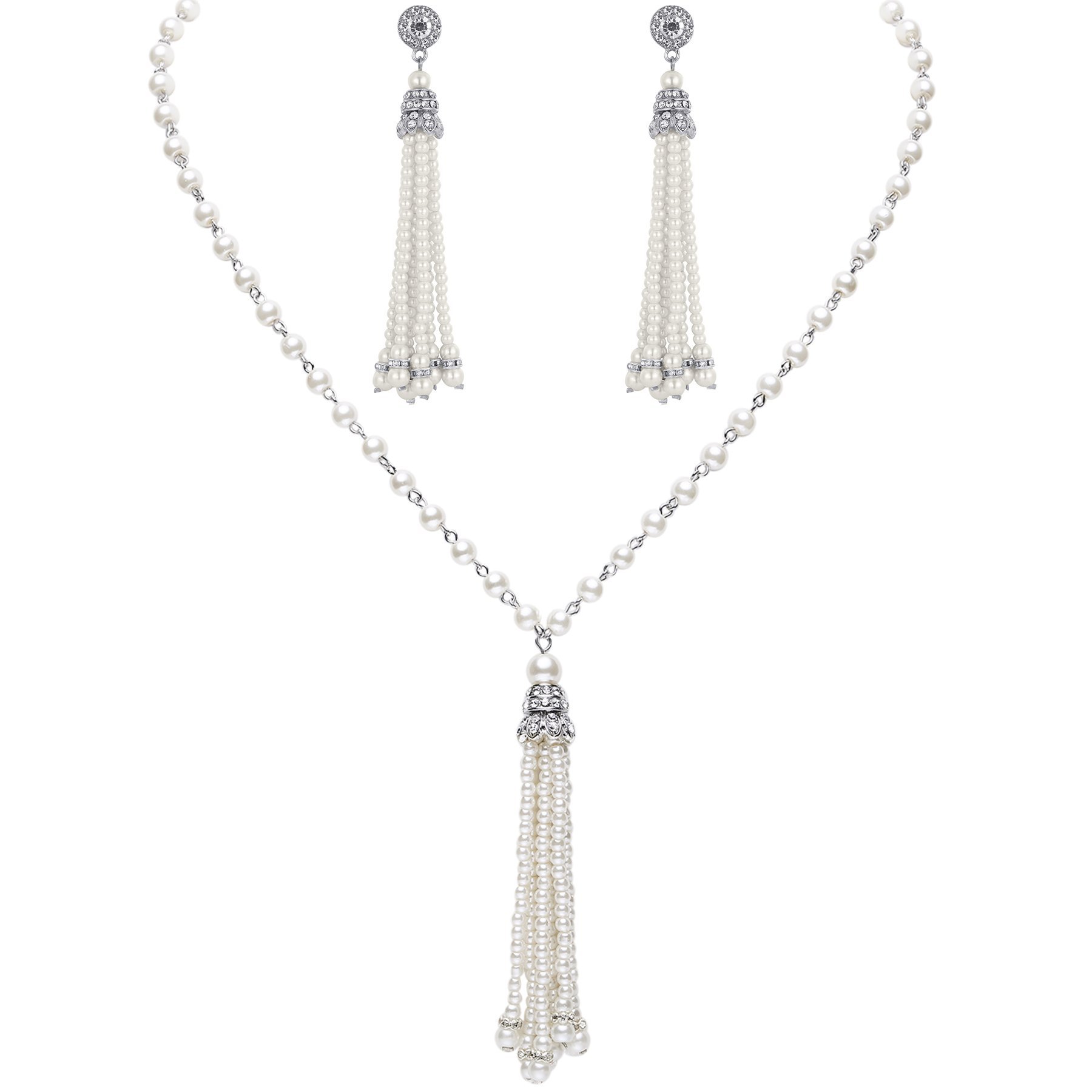 3-piece Set of Long Pearl Neck - Women'S Accessories In The 1950S recensie en prijs