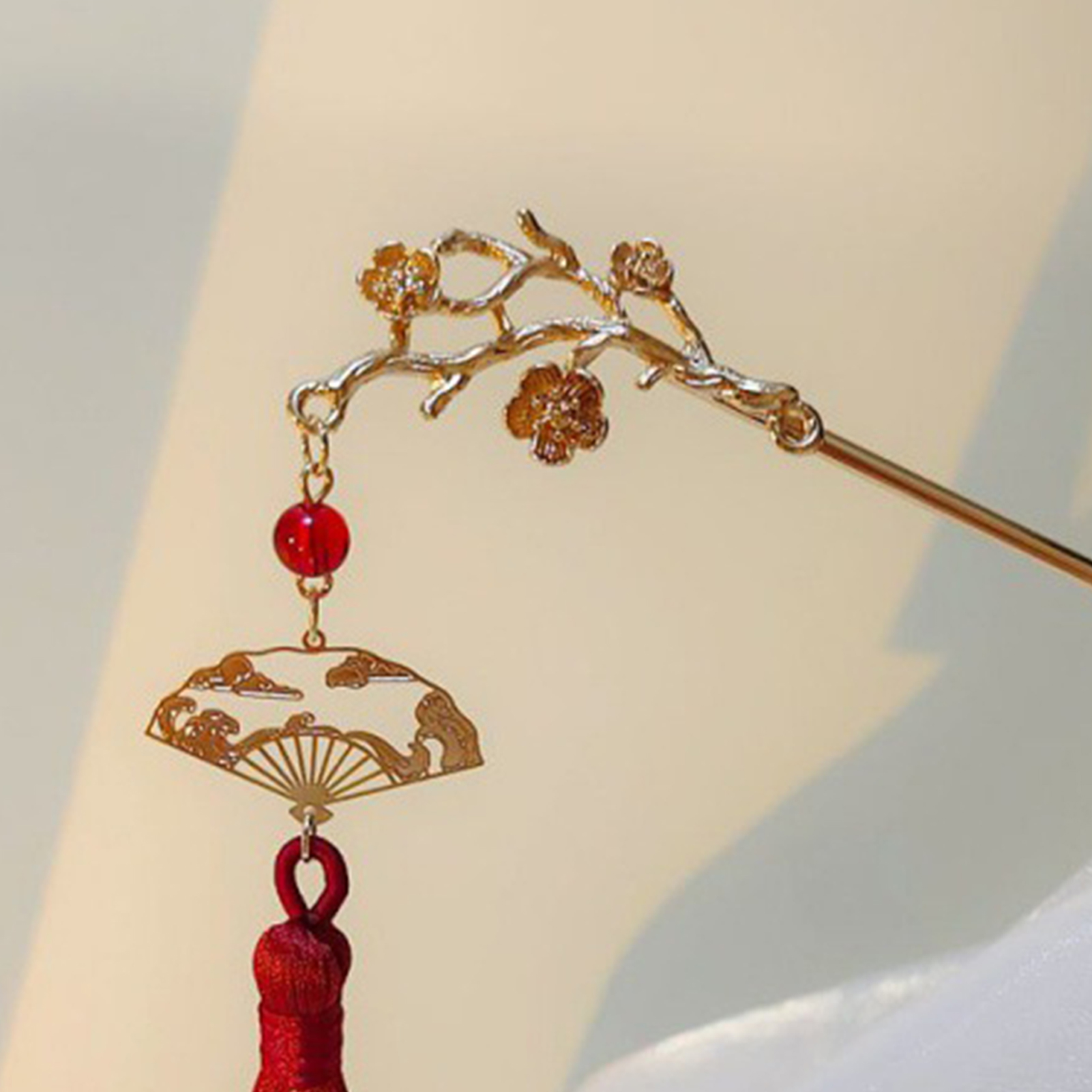 Retro Bloem Kwastje Haarspeld  - Women Accessories Shop recensie en prijs