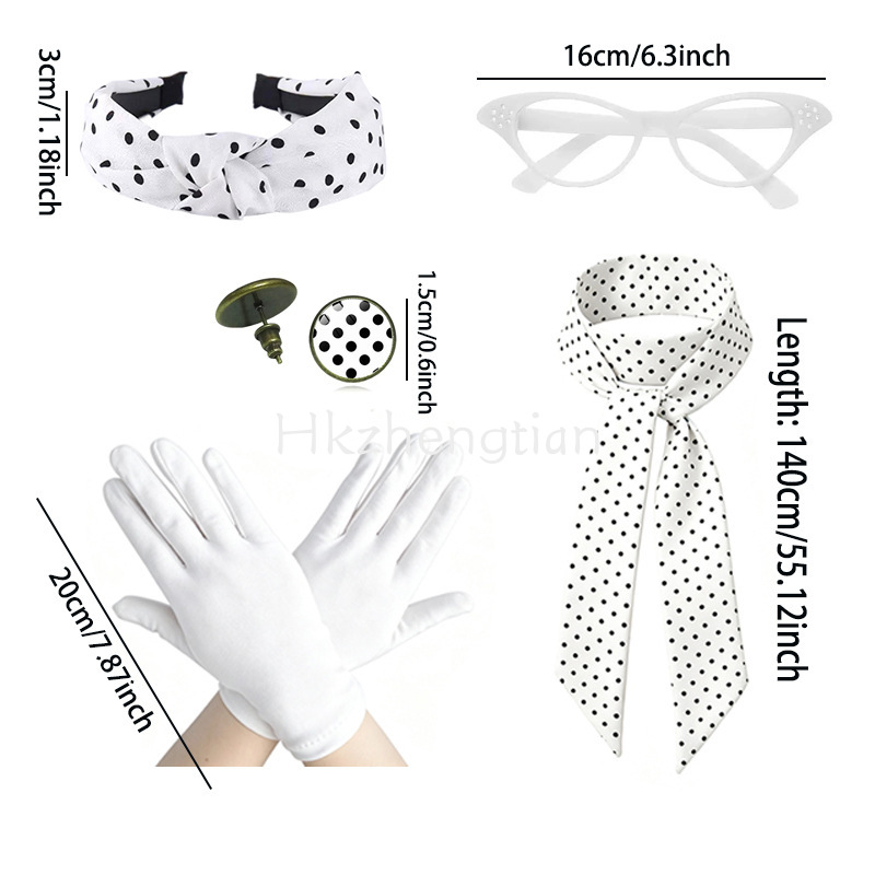 Jaren 50 Retro Polka Dot Acces - Women'S Accessories In The 1950S recensie en prijs
