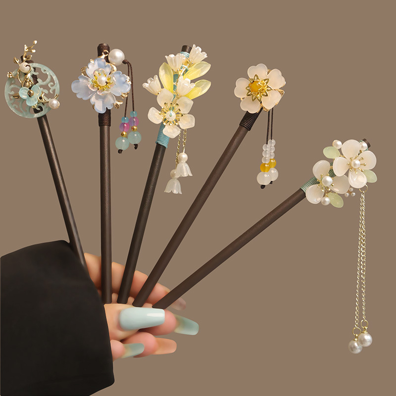 Bloem Kwastje Parel Haar Stokk - Women Accessories Shop recensie en prijs