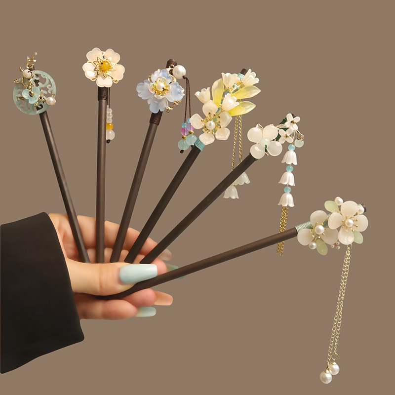 Bloem Kwastje Parel Haar Stokk - Women Accessories Shop recensie en prijs