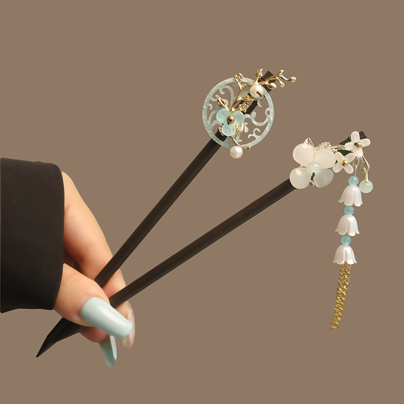 Bloem Kwastje Parel Haar Stokk - Women Accessories Shop recensie en prijs